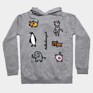 Cute Animals Child Like Sticker Pack Hoodie